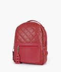 Buy Maroon quilted mini backpack in Pakistan