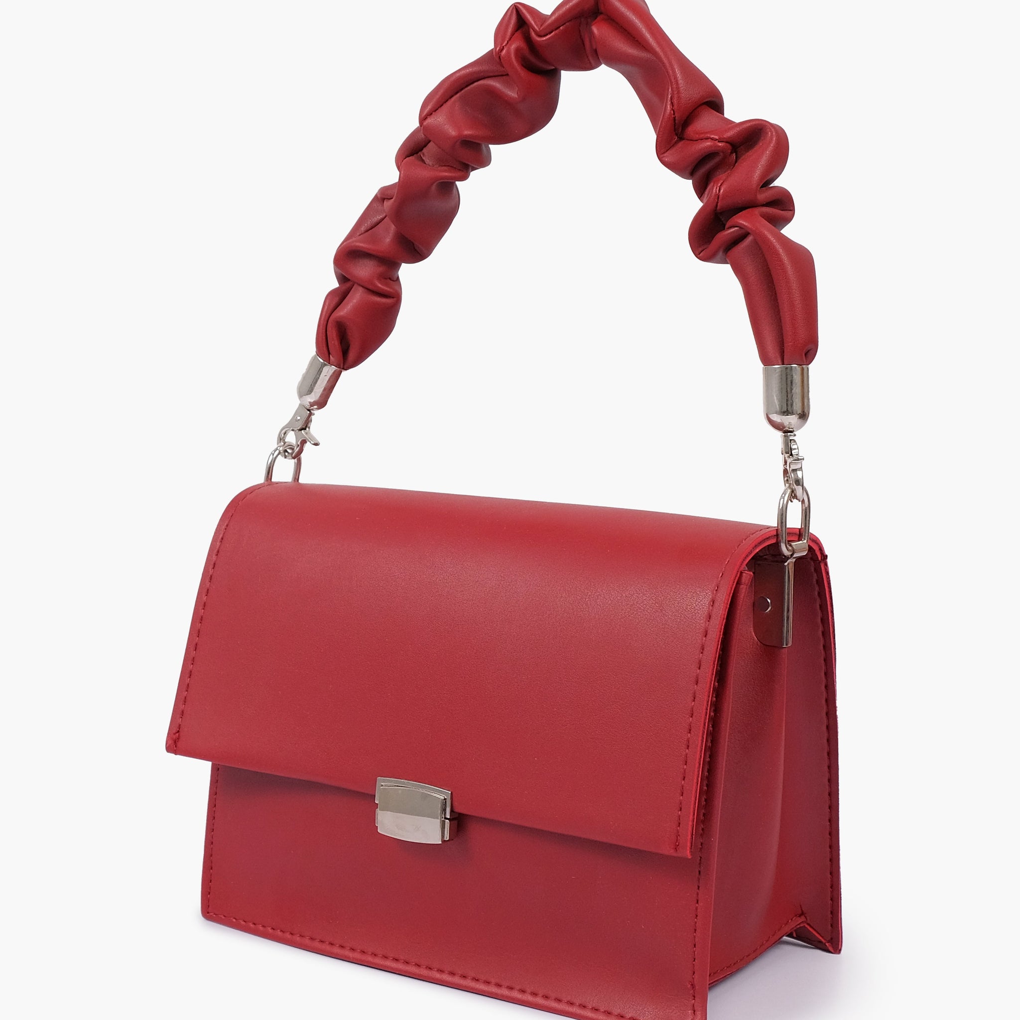 Buy Maroon top-handle mini cross-body bag in Pakistan