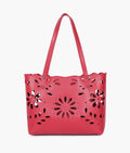 Buy Maroon two-piece floral tote in Pakistan