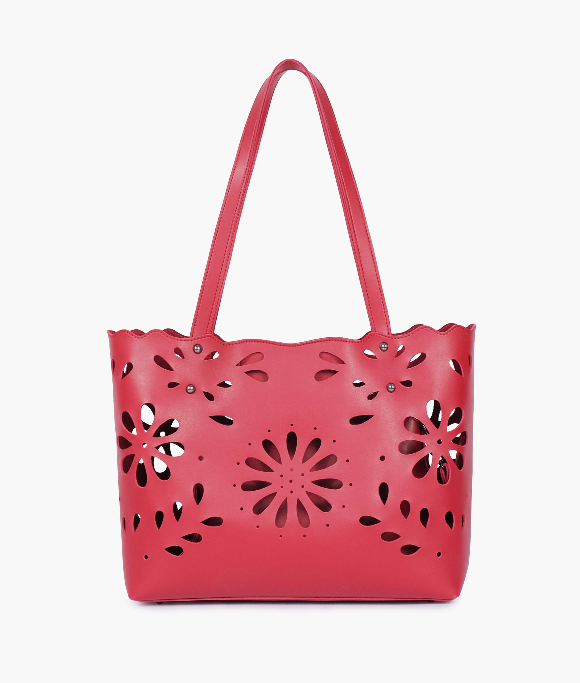 Buy Maroon two-piece floral tote in Pakistan