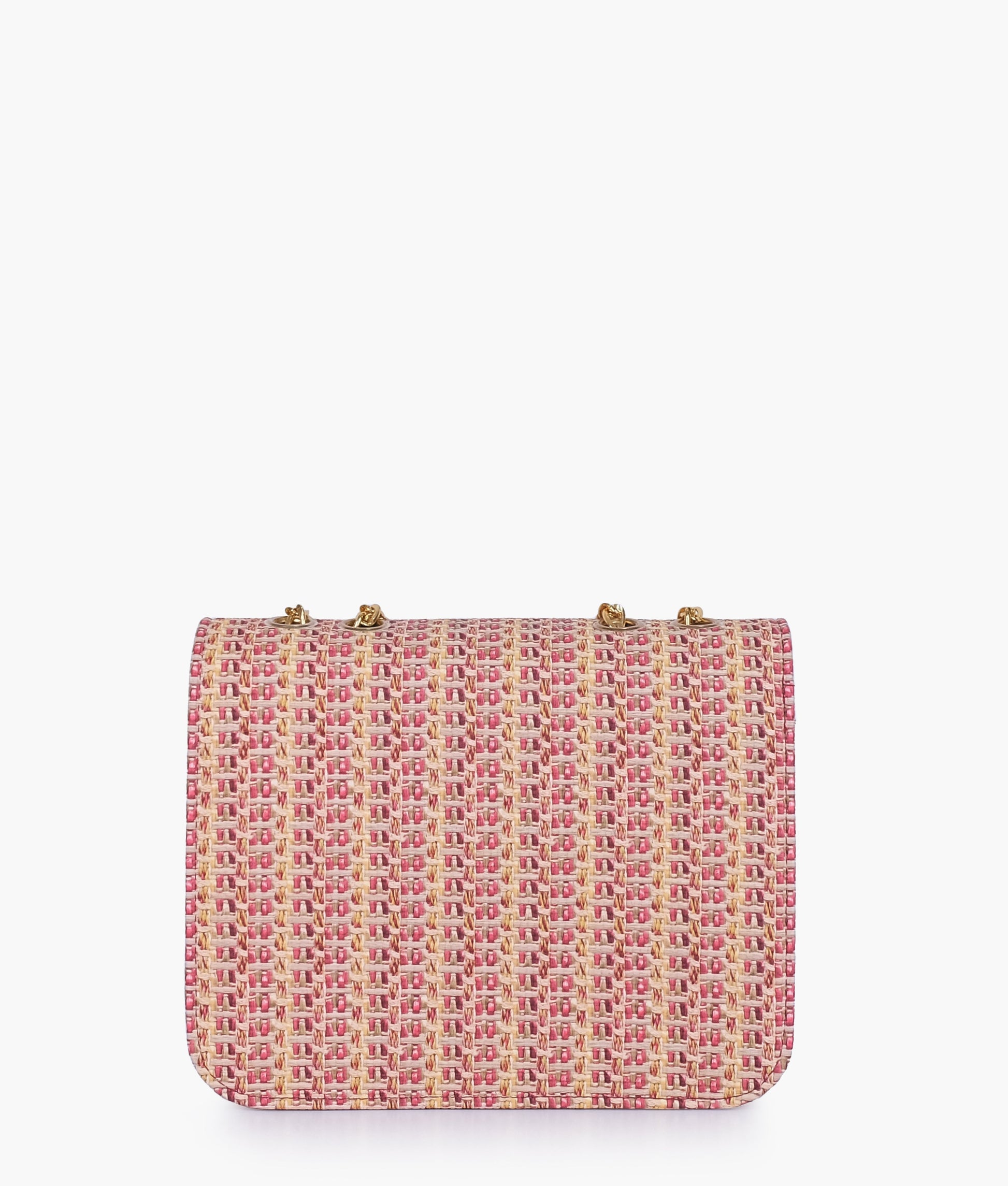 Buy Maroon woven chain cross-body bag in Pakistan