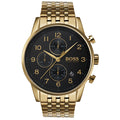 Buy Hugo Boss Mens Chronograph Quartz Stainless Steel Black Dial 44mm Watch - 1513531 in Pakistan