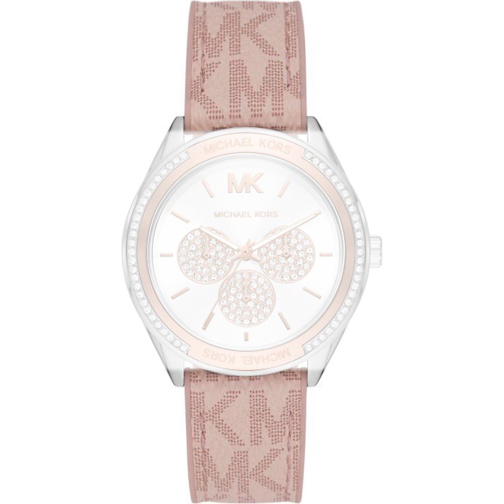 Buy Michael Kors Multifunction Silver Dial Leather Strap Watch for Women - Mk7206 in Pakistan