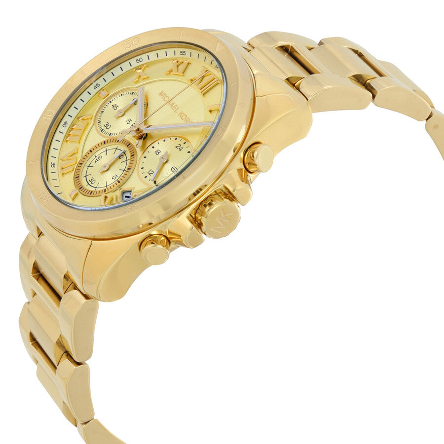 Buy Michael Kors Womens Quartz Chronograph Stainless Steel Gold Dial 40mm Watch - Mk6366 in Pakistan