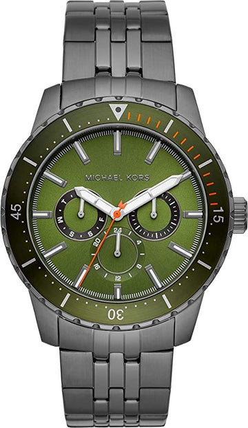 Buy Michael Kors Mens Chronograph Stainless Steel Green Dial 44mm Watch - Mk7158 in Pakistan