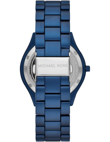 Buy Michael Kors Slim Runway Navy Blue Dial Blue Stainless Steel Strap Unisex Watch - Mk4503 in Pakistan
