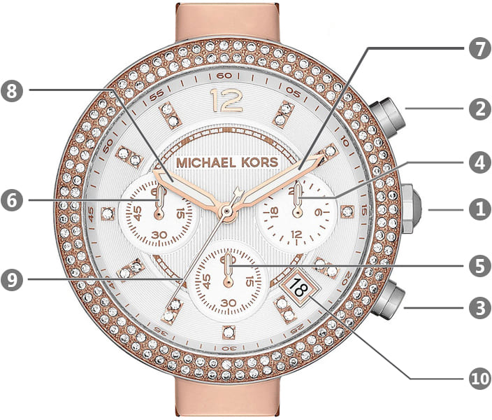 Buy Michael Kors Womens Quartz Stainless Steel White Dial Watch - Mk5820 in Pakistan