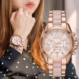 Buy Michael Kors Bradshaw Chronograph Quartz Two Tone Strap Ladies Watch - Mk6830 in Pakistan