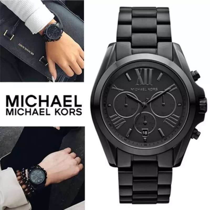 Buy Michael Kors Bradshaw Grey Dial Chronograph Gunmetal Tone Ladies Watch - Mk6249 in Pakistan