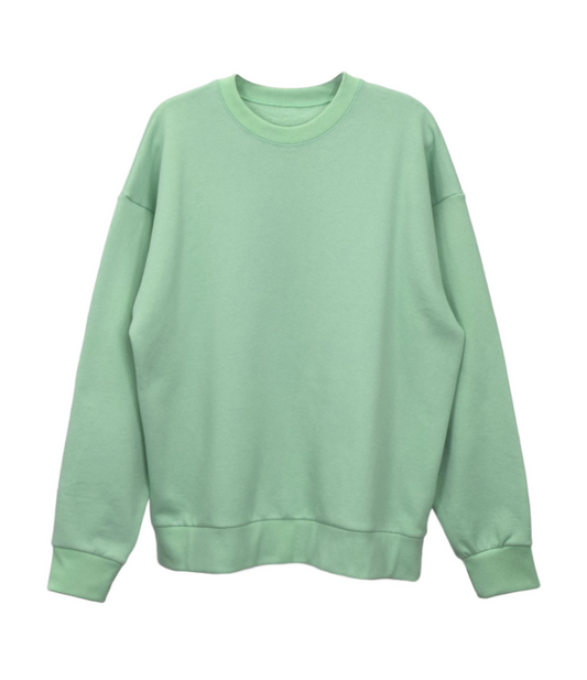 Buy Unisex Basic Plain Sweatshirt - Mint Green in Pakistan