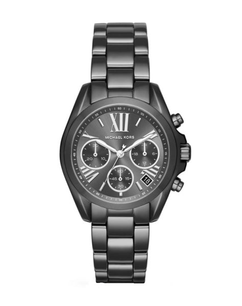 Buy Michael Kors Bradshaw Grey Dial Chronograph Gunmetal Tone Ladies Watch - Mk6249 in Pakistan