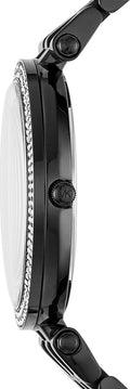 Buy Michael Kors Darci Black Dial with Diamonds Black Steel Strap Watch for Women - MK3787 in Pakistan