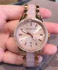 Buy Michael Kors Ritz Rose Gold Dial Two Tone Stainless Steel Strap Women's Watch - Mk6349 in Pakistan