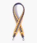 Buy Mustard and blue zig-zag weave strap add-on in Pakistan