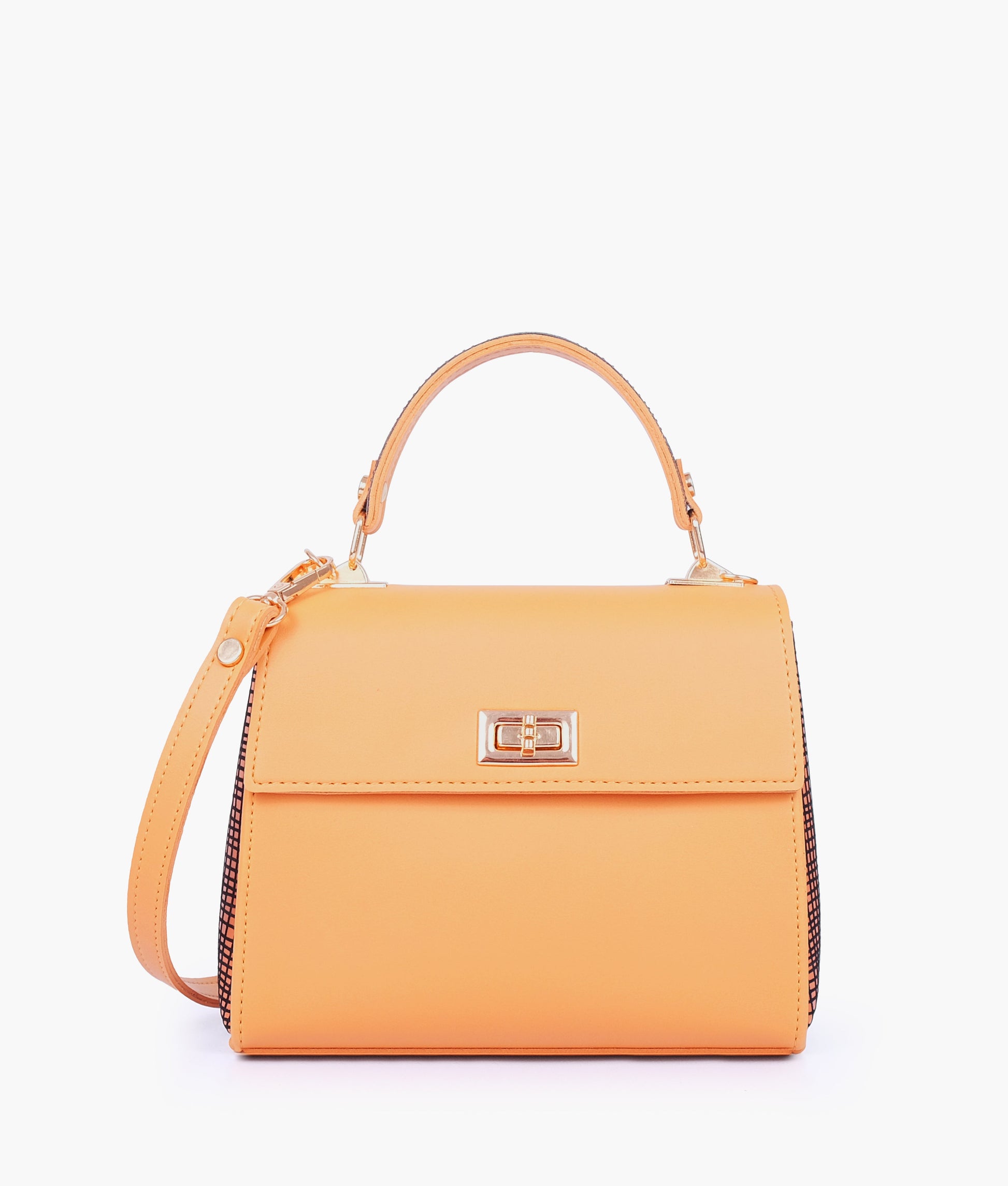 Buy Mustard criss-cross top-handle bag in Pakistan