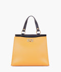 Buy Mustard front lock top-handle mini bag in Pakistan