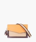 Buy Mustard half flap cross-body bag in Pakistan