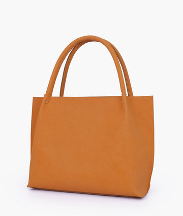 Buy Mustard mocha suede tote bag in Pakistan