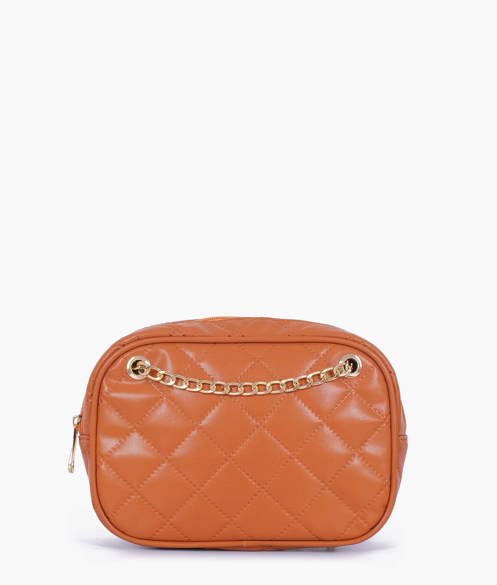 Buy Mustard quilted rectangle cross-body bag in Pakistan