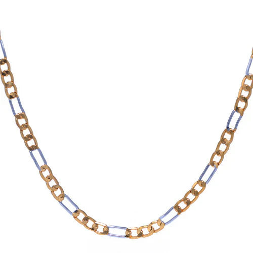 Buy Dual Tone Figaro Chain 2MM in Pakistan