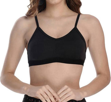 Buy Cotton Non Padded Wireless Cami Teenage bra in Pakistan