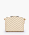 Buy Off-white checkered dome cross-body bag in Pakistan