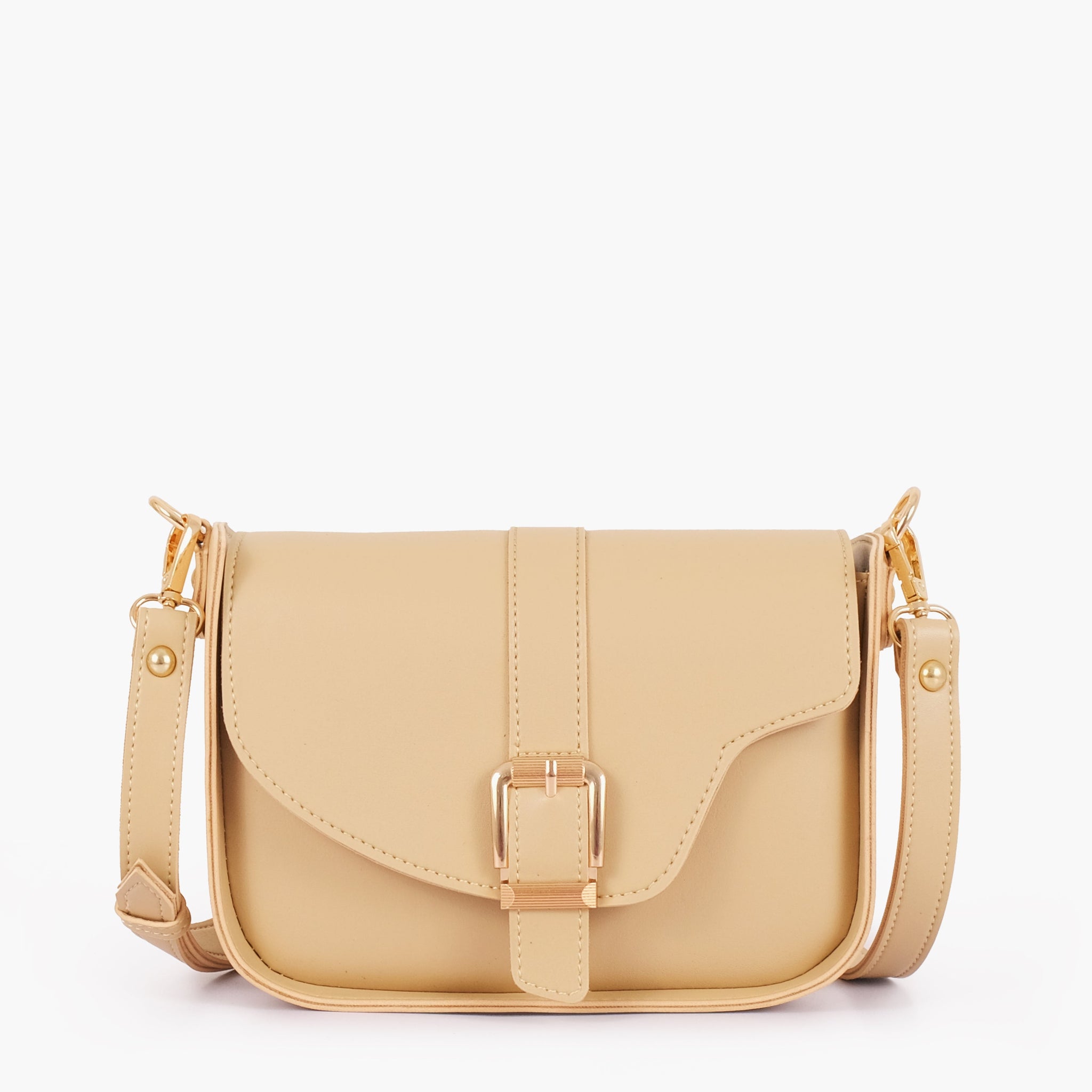 Buy Off-white saddle buckle bag in Pakistan