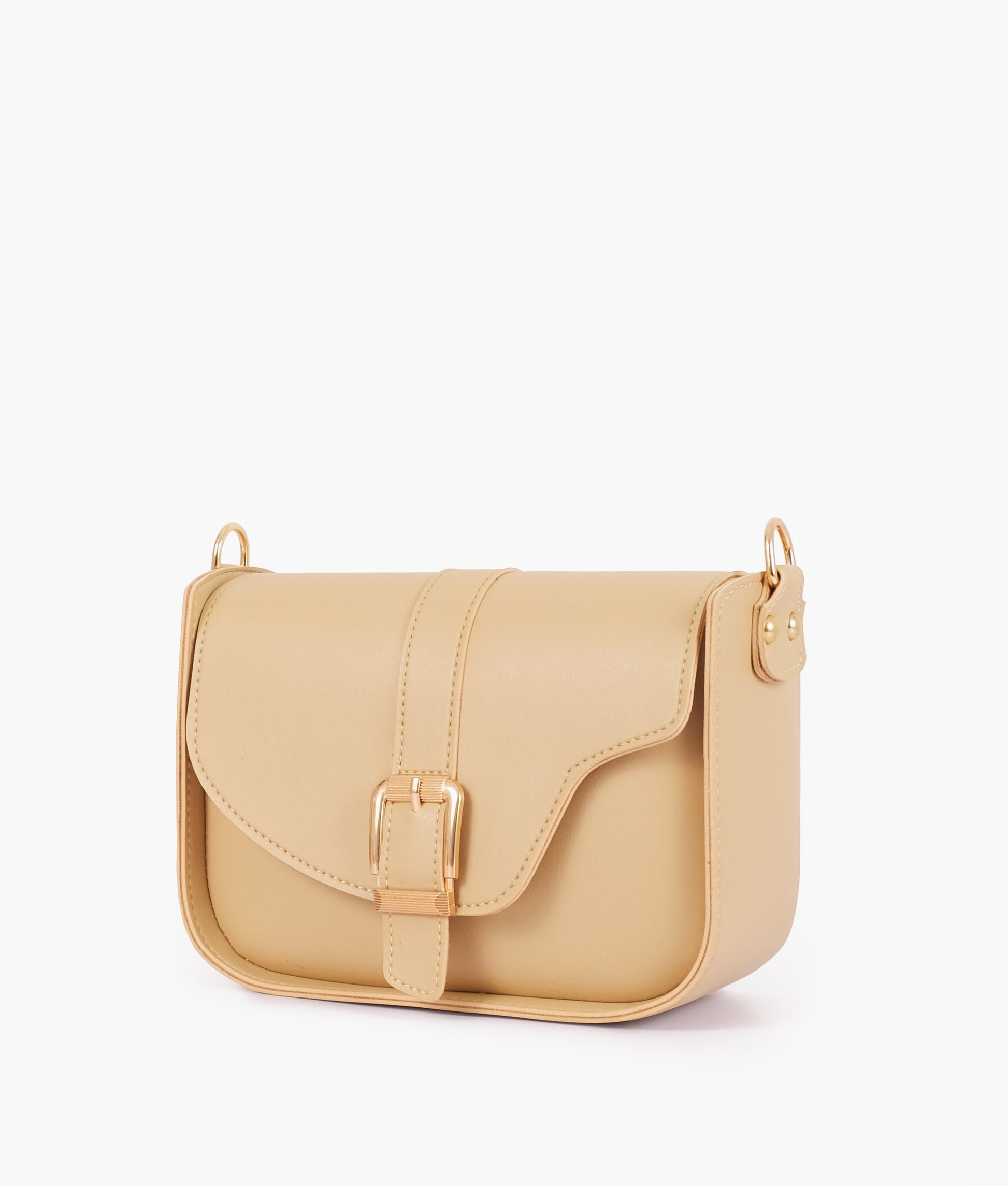 Buy Off-white saddle buckle bag in Pakistan