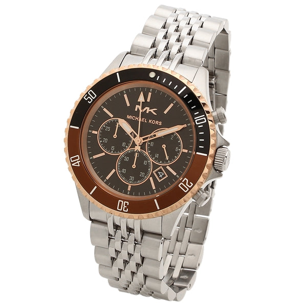 Buy Michael Kors Mens Silver Stainless Steel Black Dial 44mm Watch - Mk8725 in Pakistan