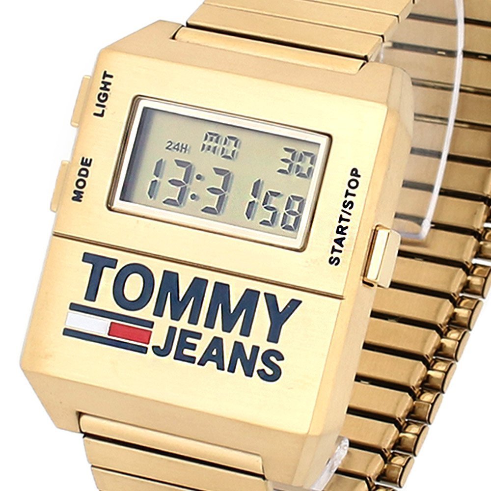 Buy Tommy Hilfiger Mens Digital Stainless Steel Yellow Dial 32mm Watch - 1791670 in Pakistan