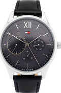 Buy Tommy Hilfiger Damon Grey Dial Black Leather Strap Watch for Men - 1791417 in Pakistan