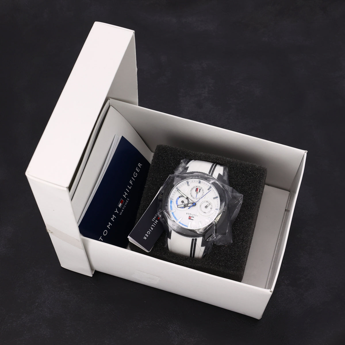 Buy Tommy Hilfiger Aiden White Dial White Rubber Strap Watch for Men - 1791862 in Pakistan