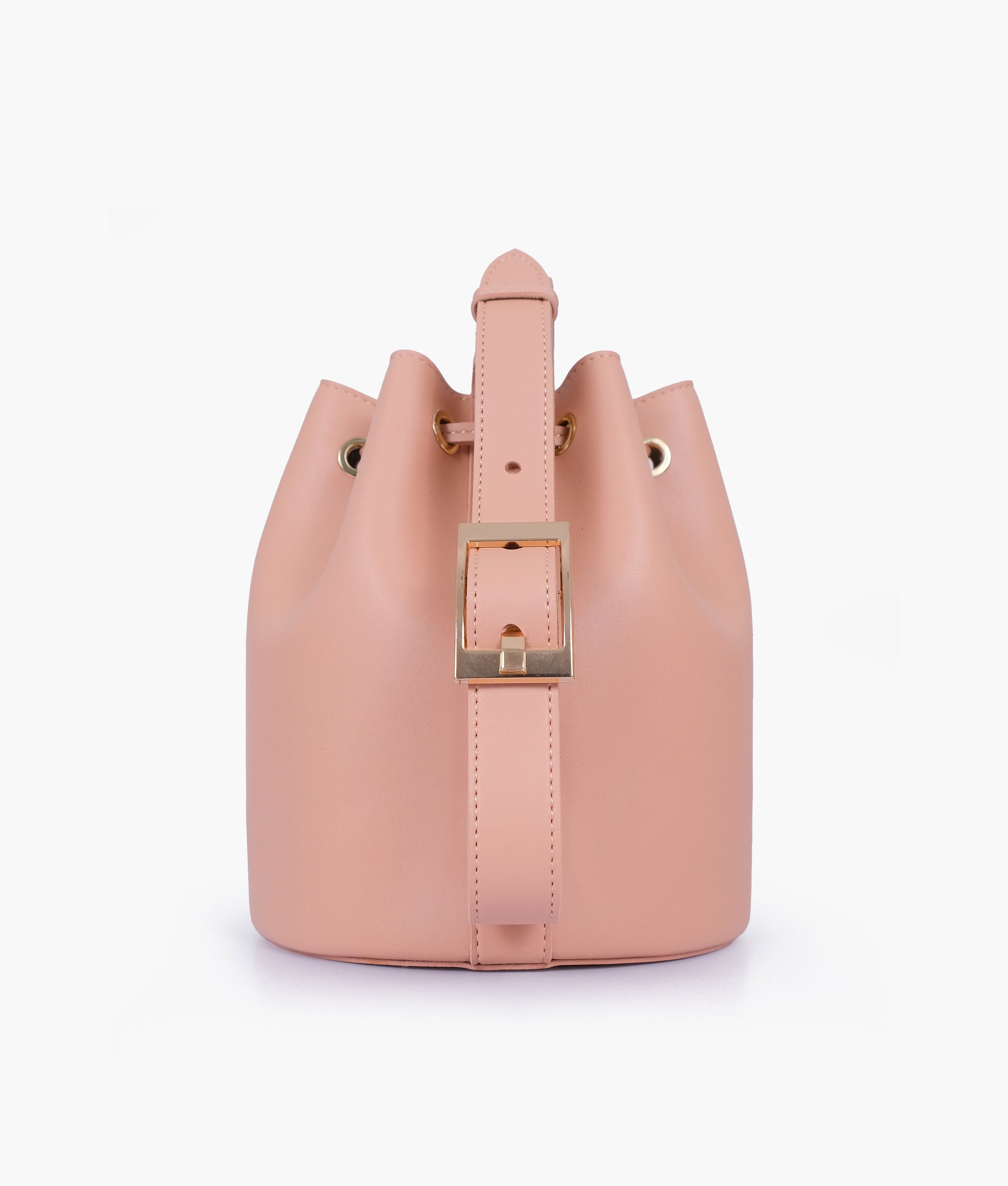 Buy Peach loop handle bucket bag in Pakistan