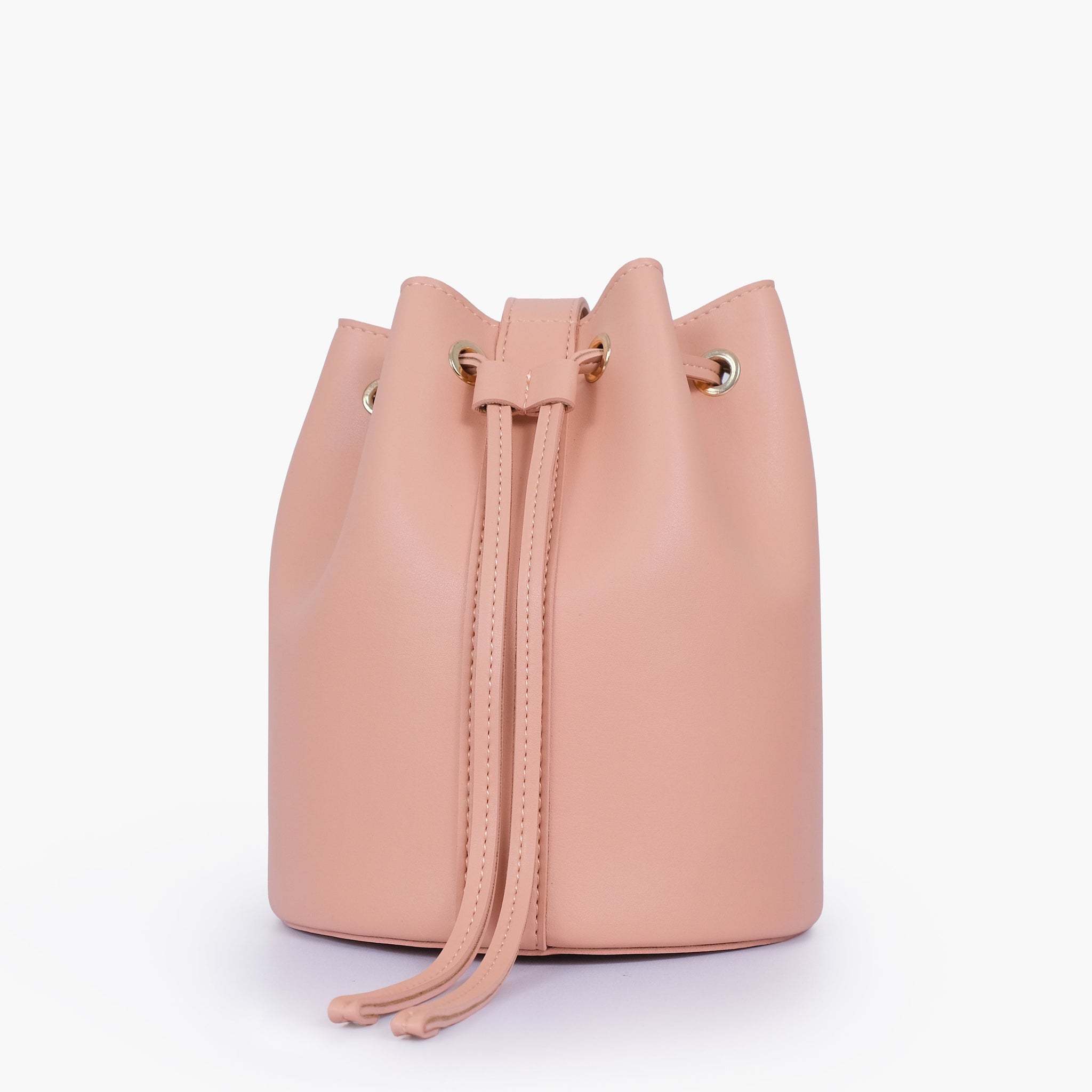 Buy Peach loop handle bucket bag in Pakistan