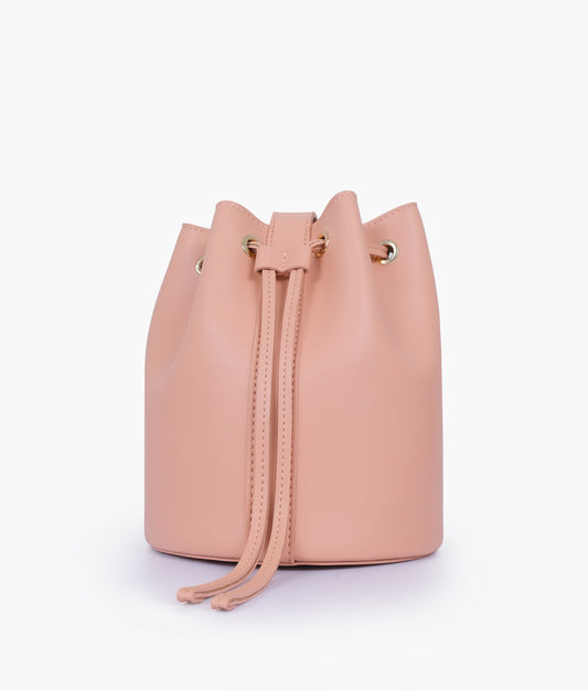 Buy Peach loop handle bucket bag in Pakistan