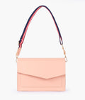 Buy Peach half flap cross-body bag in Pakistan