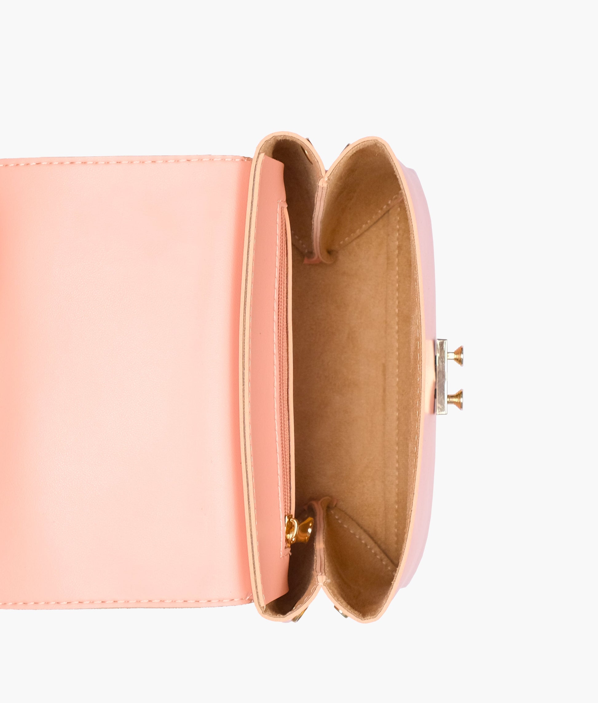 Buy Peach mini top-handle bag in Pakistan