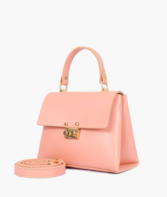 Buy Peach mini top-handle bag in Pakistan