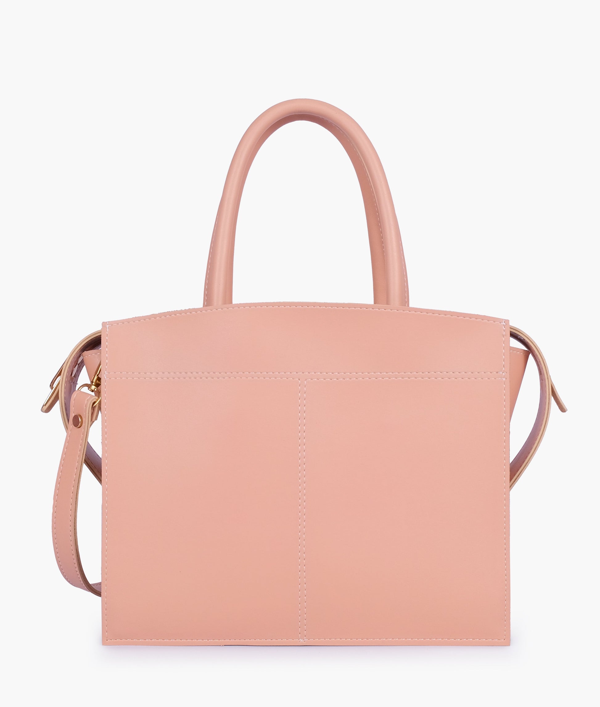 Buy Peach trapeze top-handle bag in Pakistan