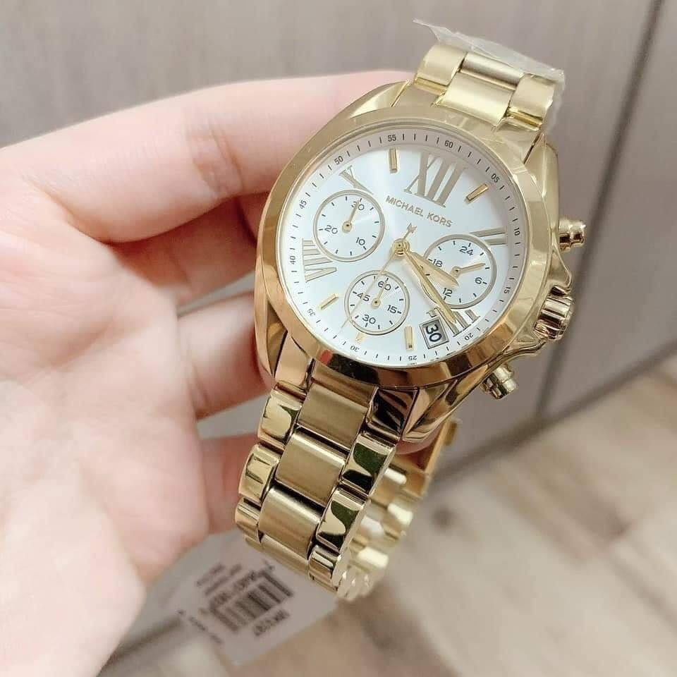 Buy Michael Kors Unisex Chronograph Quartz Stainless Steel Champagne Dial 40mm Watch - Mk5605 in Pakistan