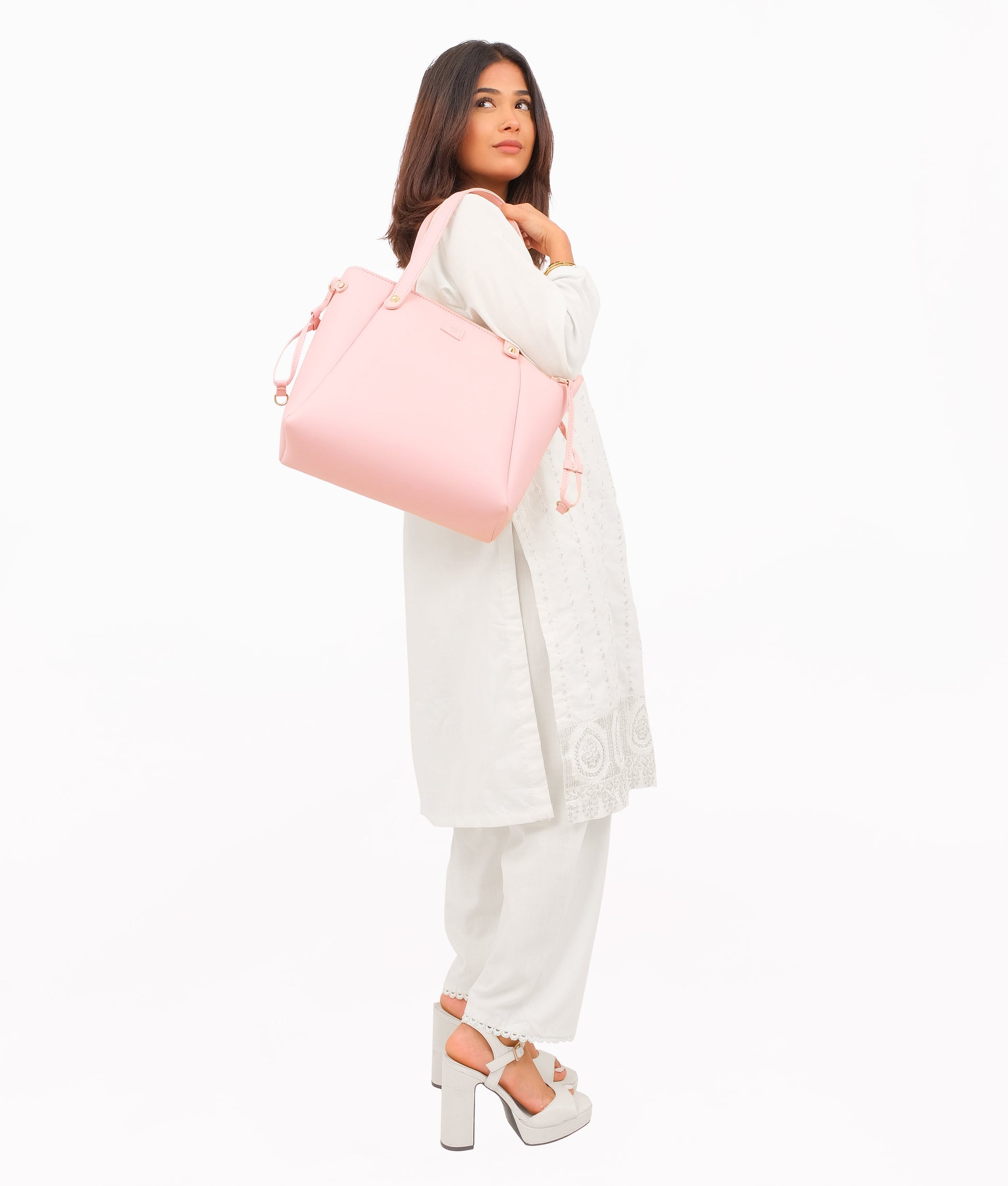 Buy Pink minimalist tote in Pakistan