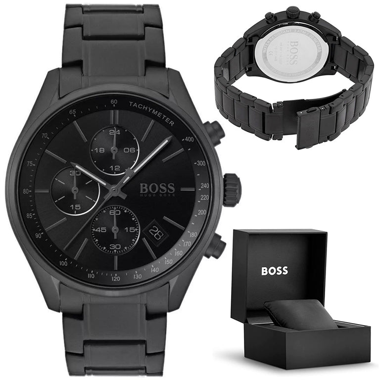 Buy Hugo Boss Mens Quartz Stainless Steel Black Dial 44mm Watch - 1513676 in Pakistan