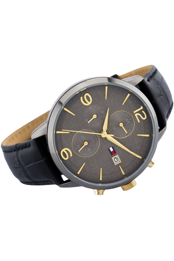 Buy Tommy Hilfiger Mens Quartz Leather Strap Grey Dial 42mm Watch - 1710357 in Pakistan