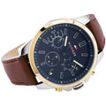 Buy Tommy Hilfiger Mens Quartz Leather Strap Blue Dial 48mm Watch - 1791561 in Pakistan