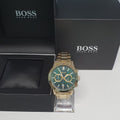 Buy Hugo Boss Mens Allure Chronograph Green Dial Watch - 1513923 in Pakistan