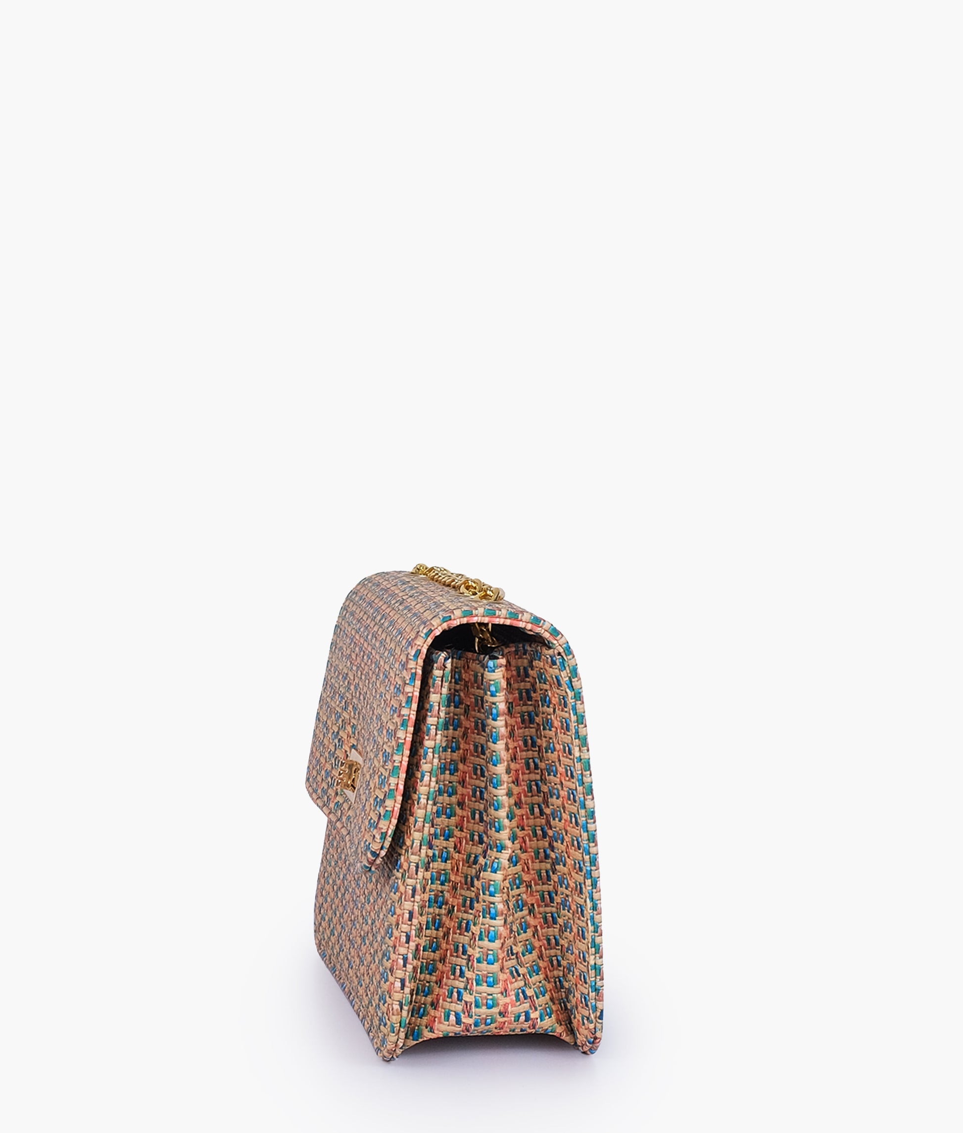 Buy Rainbow woven chain cross-body bag in Pakistan