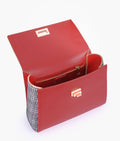 Buy Red criss-cross top-handle bag in Pakistan