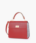 Buy Red criss-cross top-handle bag in Pakistan