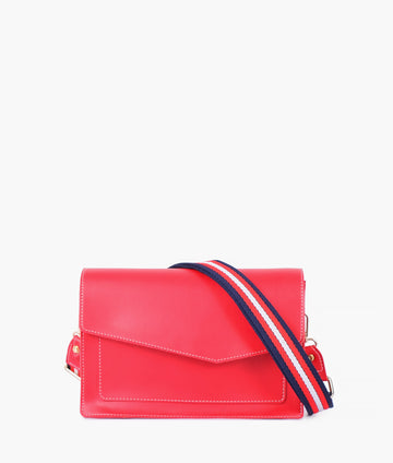 Buy Red half flap cross-body bag in Pakistan