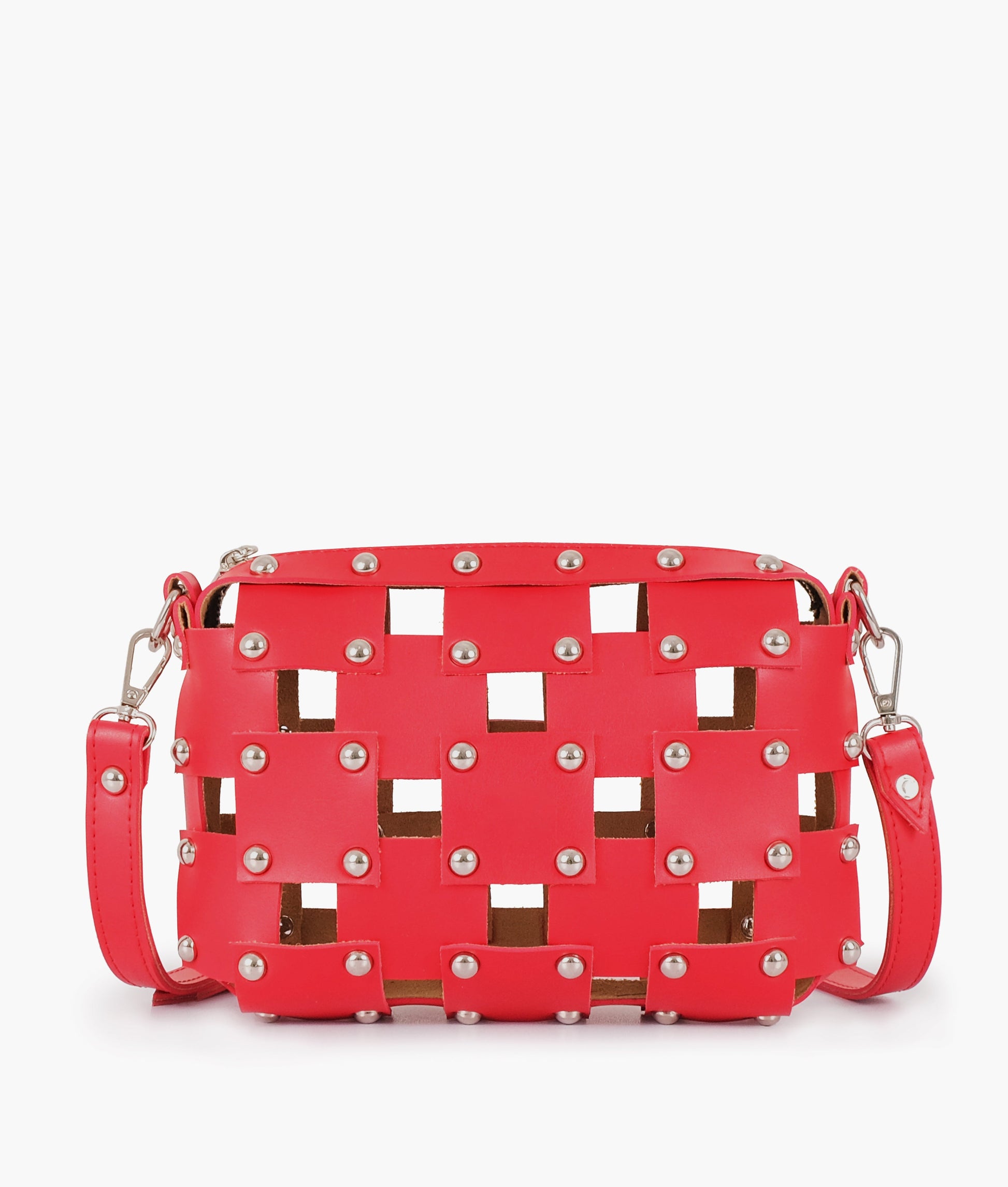 Buy Red rivet cross-body bag in Pakistan